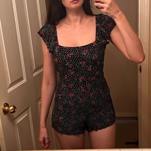 Amuse cherry print romper